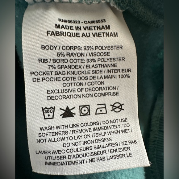 Nike Funnel Neck Sweatshirt Therma Fleece Pullover Large Teal - Picture 14 of 16